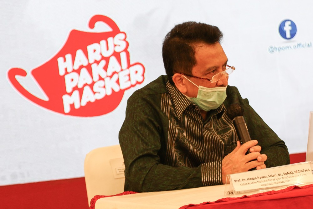 Ketua  Komisi Nasional Kejadian Ikutan Pascaimunisasi (Komnas KIPI) Prof Hindra Irawan Satari. ANTARA/Rivan Awal Lingga